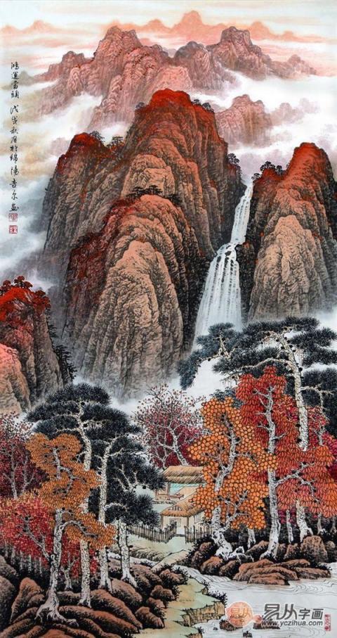 畫家許吉爾精品山水國畫欣賞，領(lǐng)略祖國山河景色藝術(shù)非凡！