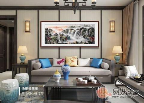 客廳沙發(fā)墻掛什么畫(huà)？宋唐手繪國(guó)畫(huà)裝飾旺財(cái)好運(yùn)來(lái)！