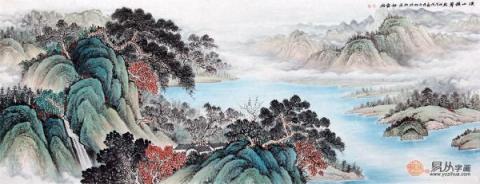 春節(jié)送禮送什么字畫好？李佩錦精品山水字畫雅致是首選！