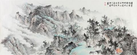 春節(jié)送禮送什么字畫好？李佩錦精品山水字畫雅致是首選！