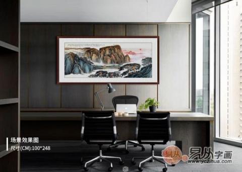 辦公室里裝飾掛畫(huà)，這五幅名人山水最受成功人士喜愛(ài)！