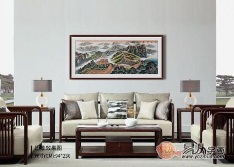 客廳沙發(fā)墻掛什么畫？宋唐手繪國畫裝飾風(fēng)水財運(yùn)旺！