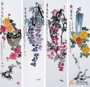 齊白石孫媳，畫家樸喆花鳥畫，當(dāng)代極具收藏升值潛力的書畫家