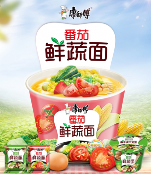 蘇寧超市上線康師傅鮮蔬系列新品，好吃到哭！