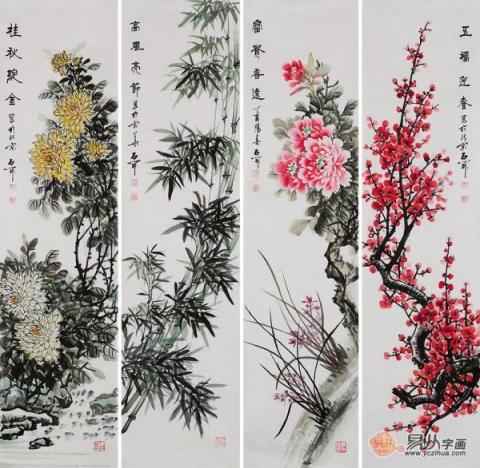 室內(nèi)空間裝飾掛什么畫好，經(jīng)典國畫花鳥一幅就夠了！