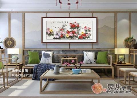 五款經(jīng)典的客廳掛畫，吉祥花鳥畫裝飾韻味十足