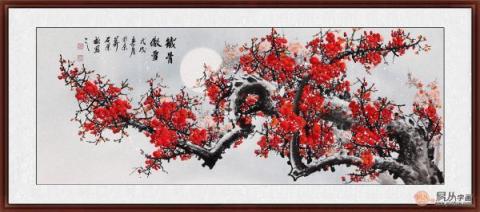 五款經(jīng)典的客廳掛畫，吉祥花鳥畫裝飾韻味十足