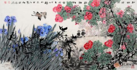 賞中美協(xié)畫家忠義的花鳥畫，野趣十足！