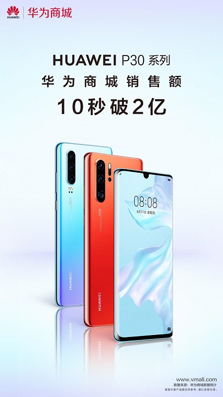 華為P30系列全球火爆熱銷中！