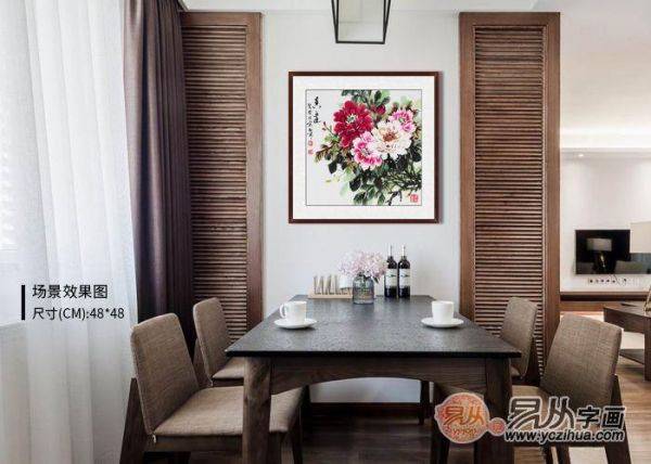 不知道餐廳里掛什么畫好，看看這些小品花鳥畫美不美