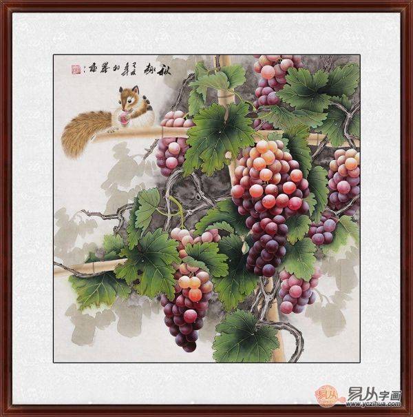 不知道餐廳里掛什么畫好，看看這些小品花鳥畫美不美