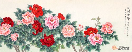 客廳裝修設(shè)計(jì)離不開一幅字畫，國畫花鳥畫打造溫馨和諧氛圍