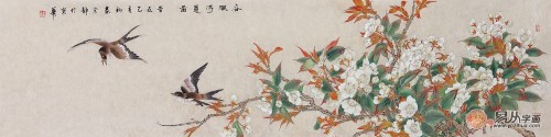 客廳裝修設(shè)計(jì)離不開一幅字畫，國畫花鳥畫打造溫馨和諧氛圍
