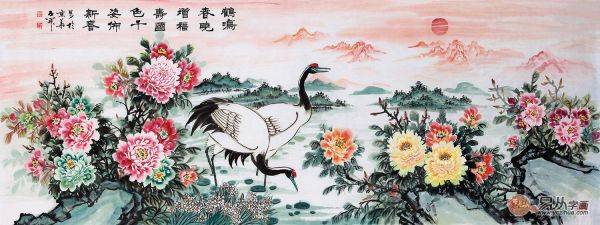 國(guó)色牡丹之艷——國(guó)禮書畫家石開(kāi)寫意牡丹作品欣賞