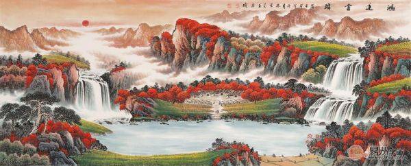 客廳風水畫怎么選？名家山水畫催財旺運品位佳