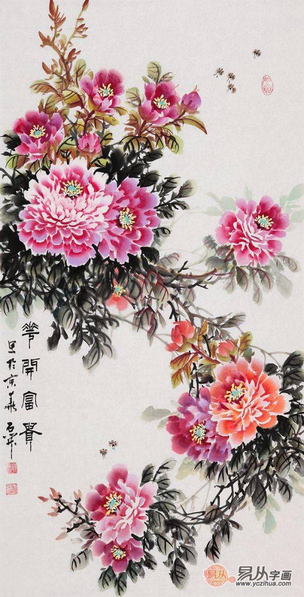 適合玄關(guān)的裝飾畫，這5款吉祥花鳥畫，顏值風(fēng)水兩相宜