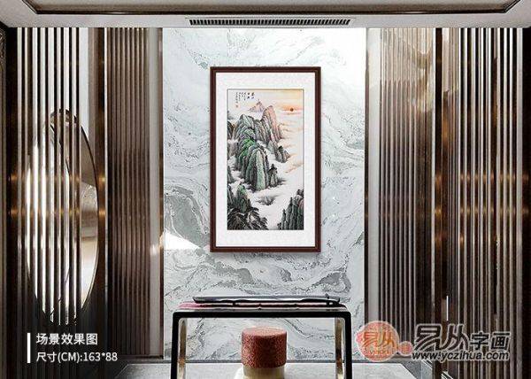 進(jìn)門(mén)玄關(guān)掛什么畫(huà)好？名家手繪山水畫(huà)裝飾、風(fēng)水都有了