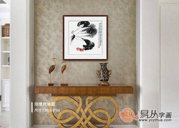 什么畫掛在玄關(guān)寓意好？掛鄭曉京白菜國畫 擁有好風(fēng)水的家
