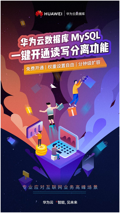 一鍵開通讀寫分離，華為云MySQL助力企業(yè)無憂應(yīng)對業(yè)務(wù)高峰場景