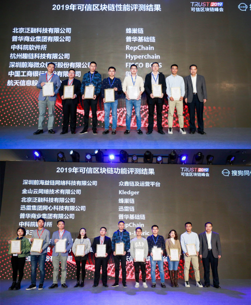 2019可信區(qū)塊鏈功能性能評測結果公布，泛融科技再獲高價值案例獎
