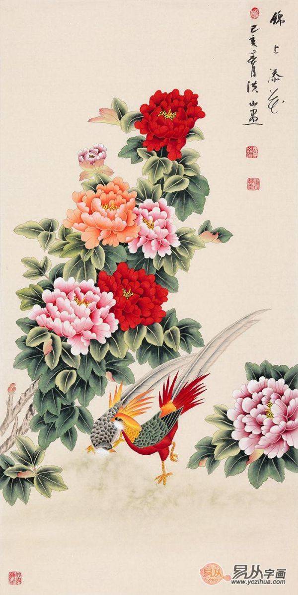 進(jìn)門玄關(guān)掛什么畫比較合適，可以掛在玄關(guān)的花鳥國(guó)畫作品有這些