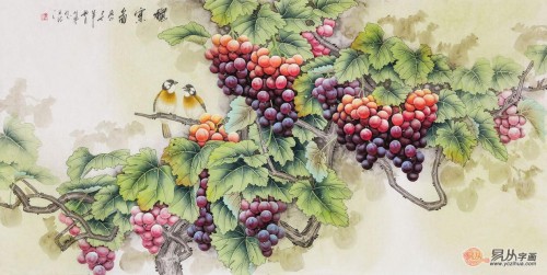客廳適合掛什么字畫，國畫花鳥經典四款寓意解析