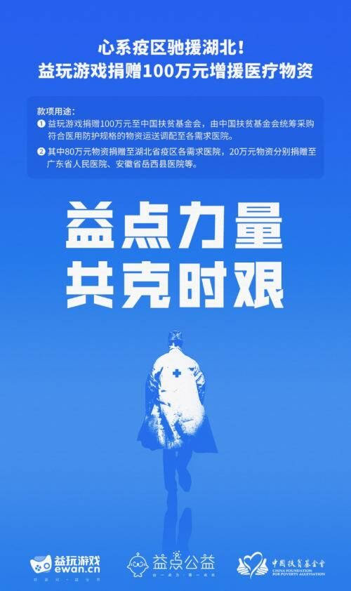 益玩游戲助力全國(guó)抗擊肺炎疫情，100萬(wàn)醫(yī)療物資陸續(xù)送達(dá)