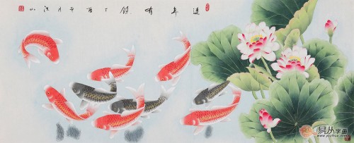客廳白墻掛什么裝飾畫好，這幾幅花鳥國畫作品最合適了