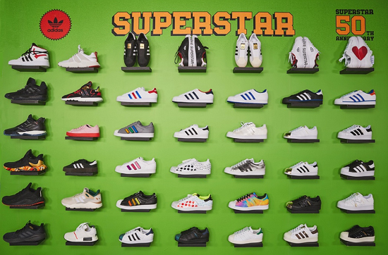 阿迪達斯攜手天貓超級品牌日，見證經(jīng)典鞋款 Superstar 50 周年創(chuàng)變