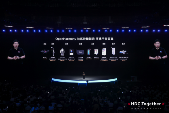 OpenHarmony亮相HDC.Together 2023：根社區(qū)持續(xù)繁榮，落地千行百業(yè)