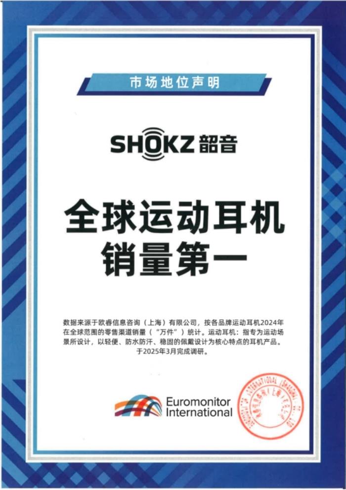登頂全球運動耳機(jī)銷量No.1，韶音開放聲學(xué)技術(shù)的現(xiàn)象級破圈之路