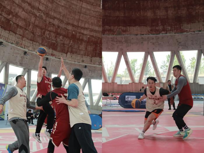 工業(yè)風(fēng)“籃球盛宴”！首鋼園3V3籃球賽在冷卻塔籃球公園舉辦