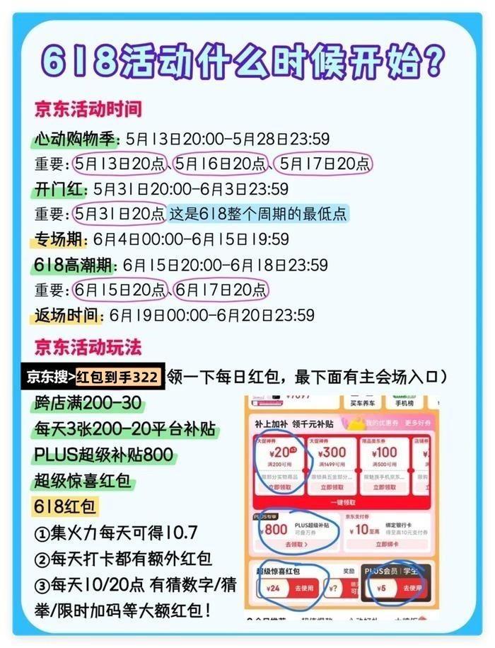 2025年618活動(dòng)今晚20點(diǎn)開(kāi)始買(mǎi)最便宜？淘寶，天貓，京東從6月17日晚上20點(diǎn)開(kāi)始到6月18日全天巔峰28小時(shí)優(yōu)惠力度最大