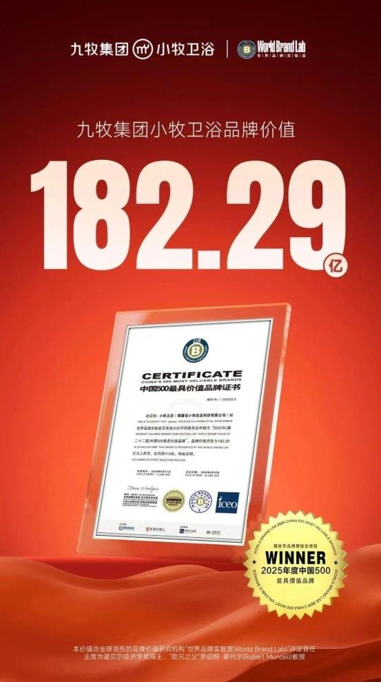 小牧入選中國品牌500強：年輕化戰(zhàn)略如何重塑衛(wèi)浴價值坐標